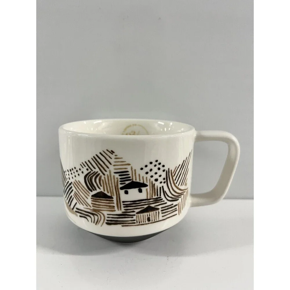 Starbucks Coffee Mug Artisan 2014 Series 03/08 Brown House Land Ceramic Canadian - Picture 2 of 13
